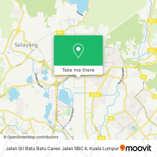 Peta Jalan Sri Batu Batu Caves Jalan SBC 6