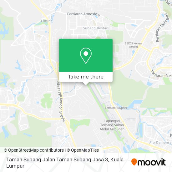 Taman Subang Jalan Taman Subang Jasa 3 map
