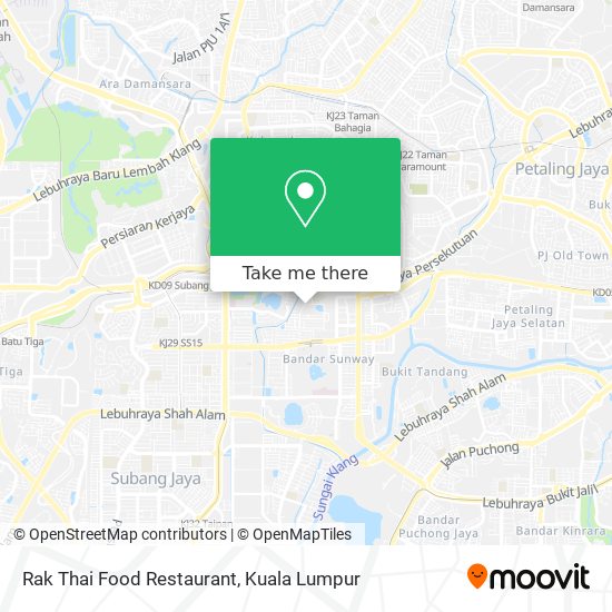 Rak Thai Food Restaurant map