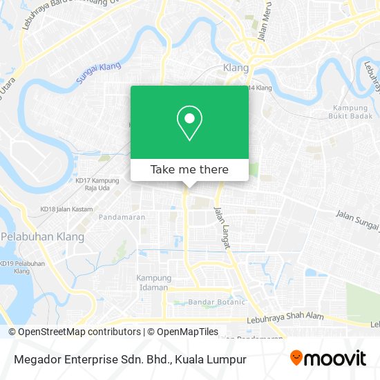 Megador Enterprise Sdn. Bhd. map