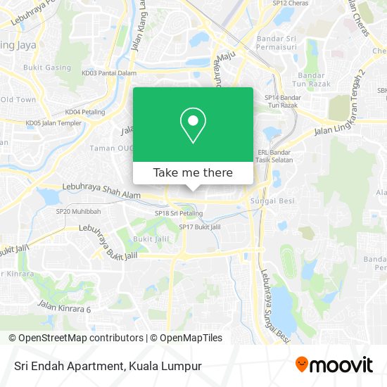Peta Sri Endah Apartment