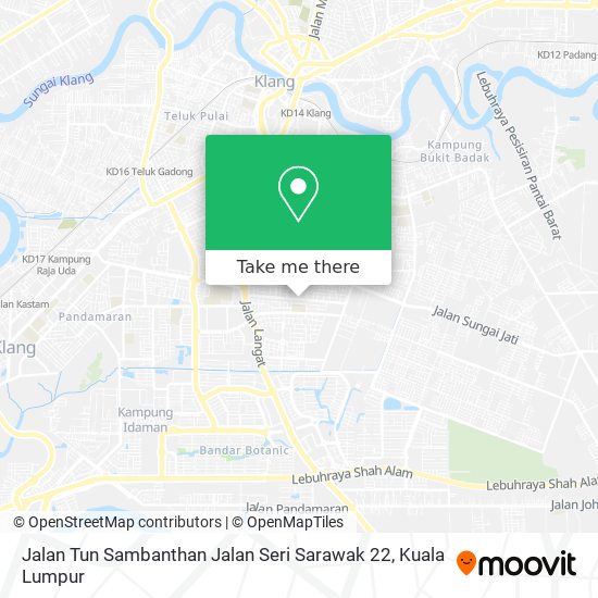 Jalan Tun Sambanthan Jalan Seri Sarawak 22 map