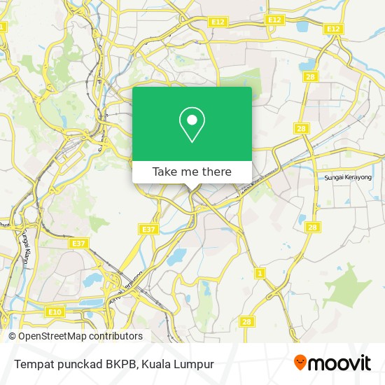 Tempat punckad  BKPB map