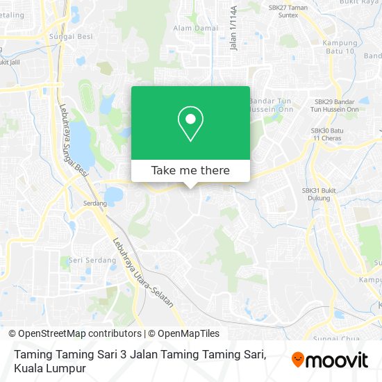 Taming Taming Sari 3 Jalan Taming Taming Sari map
