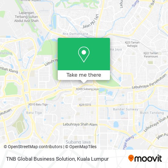 TNB Global Business Solution map