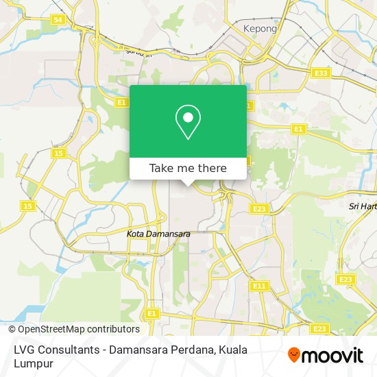 Peta LVG Consultants - Damansara Perdana