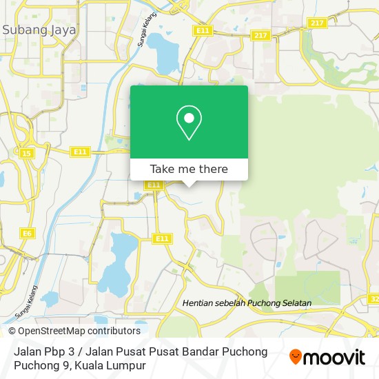 Peta Jalan Pbp 3 / Jalan Pusat Pusat Bandar Puchong Puchong 9