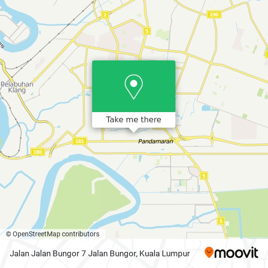 Peta Jalan Jalan Bungor 7 Jalan Bungor