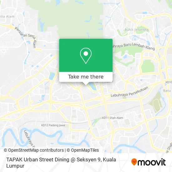 TAPAK Urban Street Dining @ Seksyen 9 map