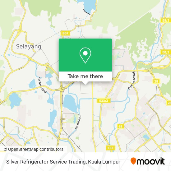 Silver Refrigerator Service Trading map