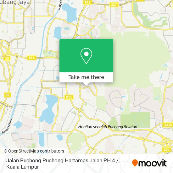 Peta Jalan Puchong Puchong Hartamas Jalan PH 4 /