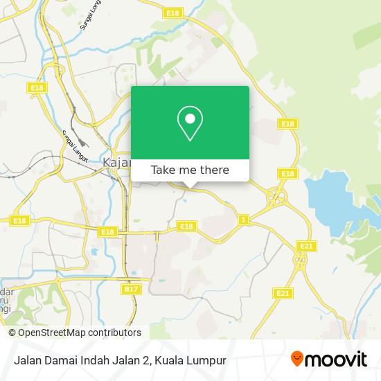 Peta Jalan Damai Indah Jalan 2