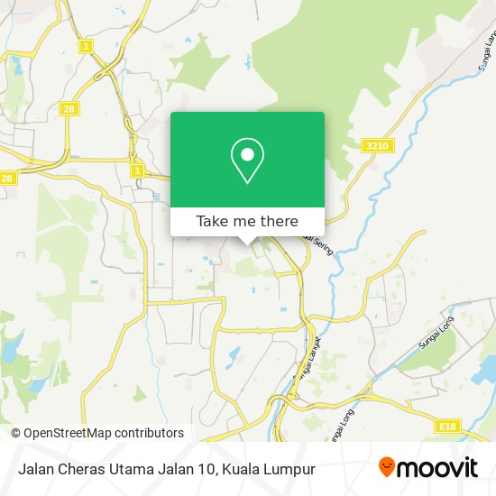 Jalan Cheras Utama Jalan 10 map