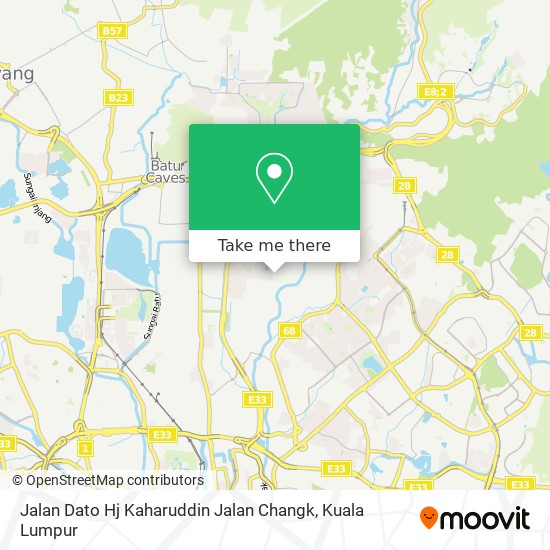 Jalan Dato Hj Kaharuddin Jalan Changk map