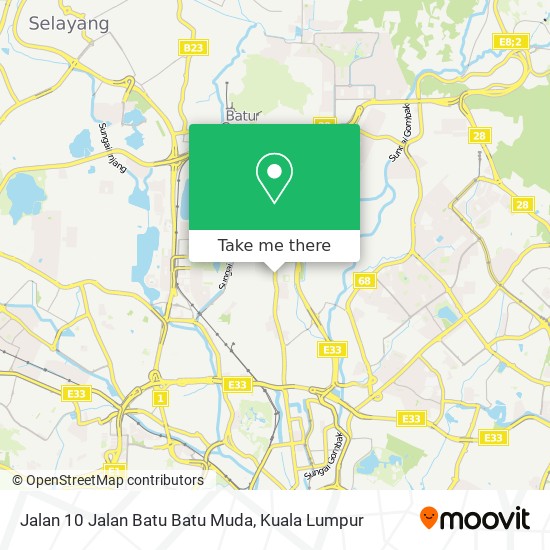 Jalan 10 Jalan Batu Batu Muda map