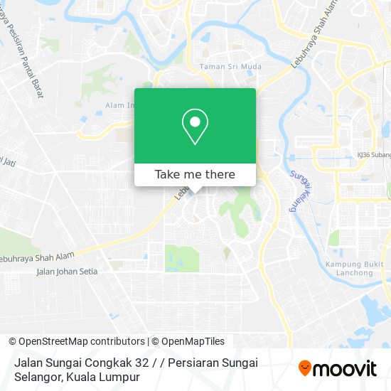 Jalan Sungai Congkak 32 / / Persiaran Sungai Selangor map