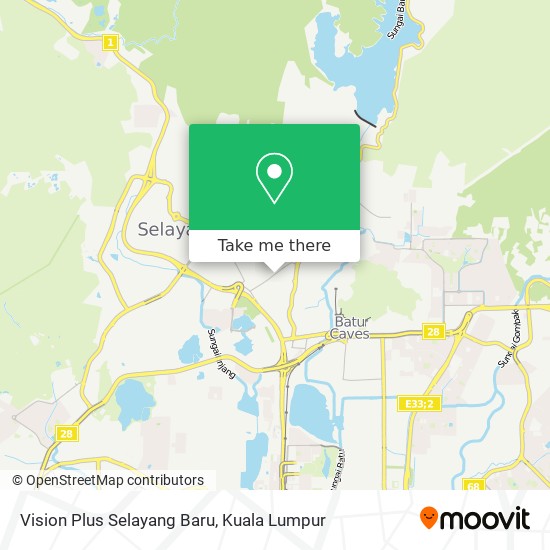 Vision Plus Selayang Baru map