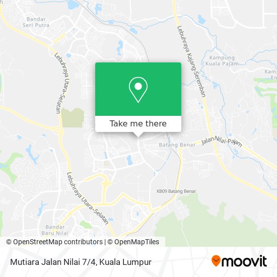 Mutiara Jalan Nilai 7/4 map