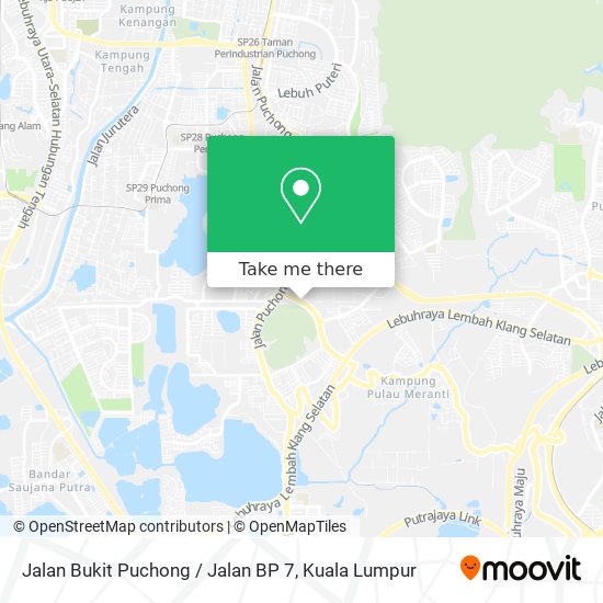 Peta Jalan Bukit Puchong / Jalan BP 7