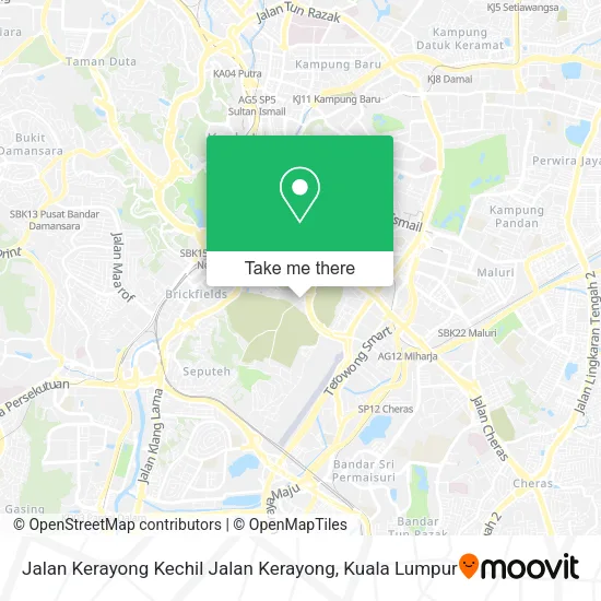 Jalan Kerayong Kechil Jalan Kerayong map