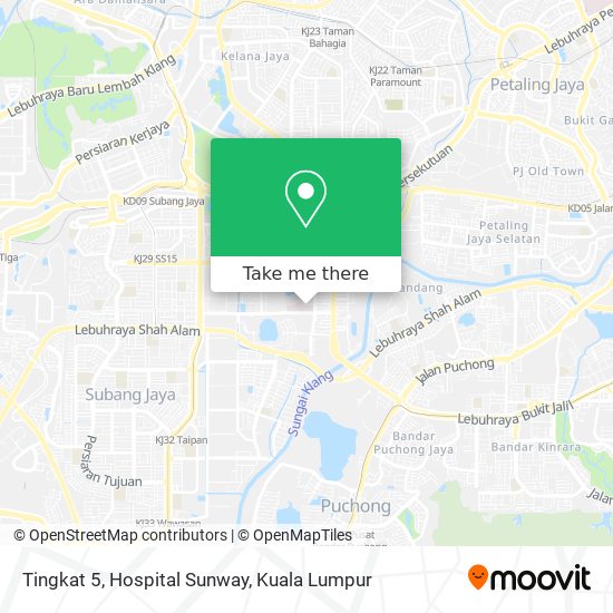 Tingkat 5, Hospital Sunway map