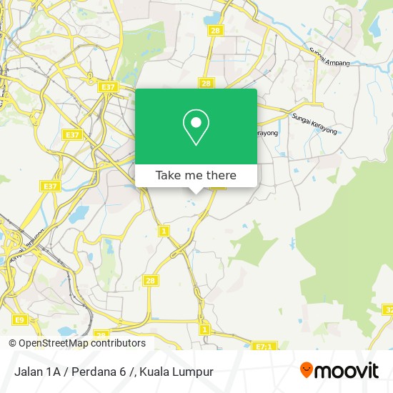 Jalan 1A / Perdana 6 / map