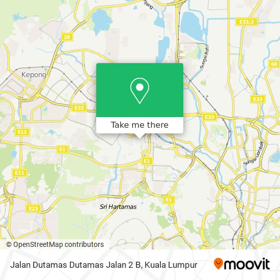 Jalan Dutamas Dutamas Jalan 2 B map