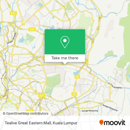 Tealive Great Eastern Mall map