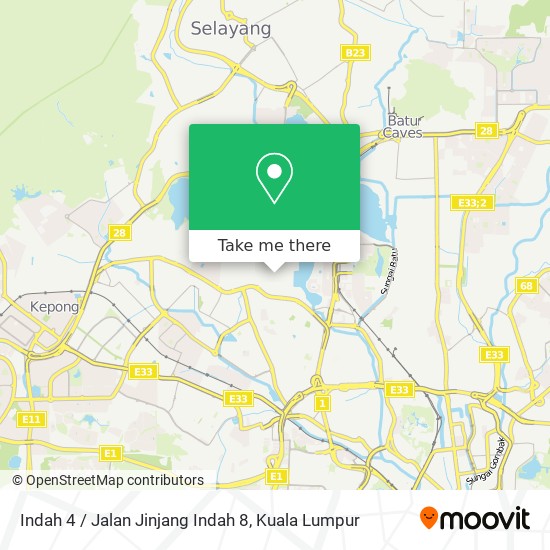 Peta Indah 4 / Jalan Jinjang Indah 8