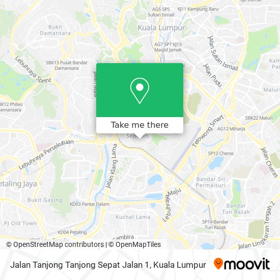 Jalan Tanjong Tanjong Sepat Jalan 1 map