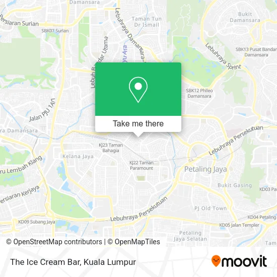 The Ice Cream Bar map