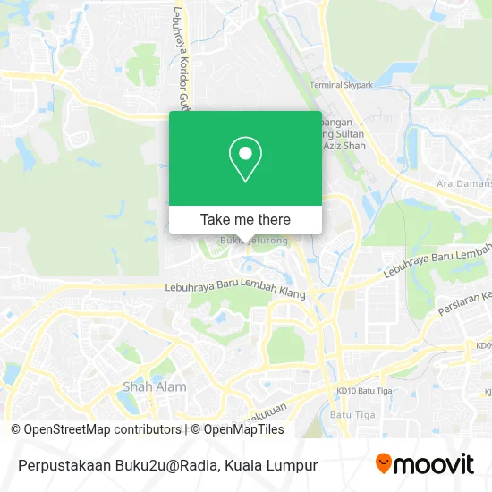 Perpustakaan Buku2u@Radia map