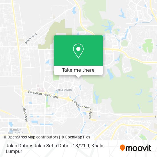 Peta Jalan Duta V Jalan Setia Duta U13 / 21 T