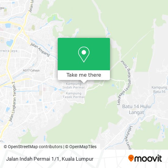 Peta Jalan Indah Permai 1/1