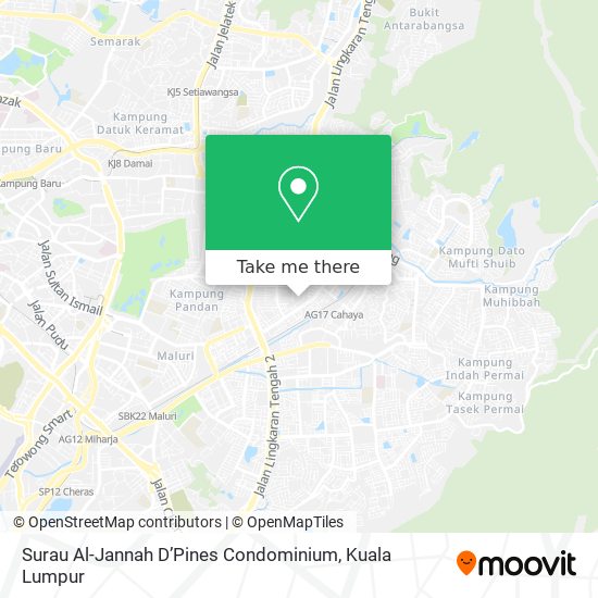 Surau Al-Jannah D’Pines Condominium map