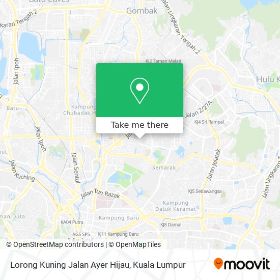 Lorong Kuning Jalan Ayer Hijau map