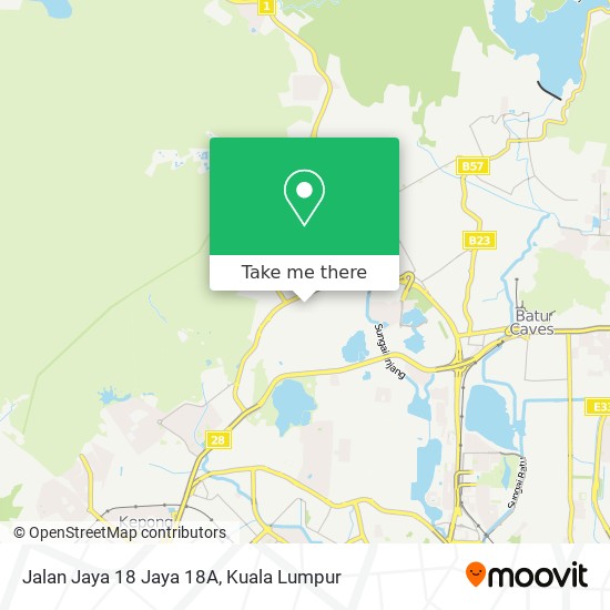 Peta Jalan Jaya 18 Jaya 18A