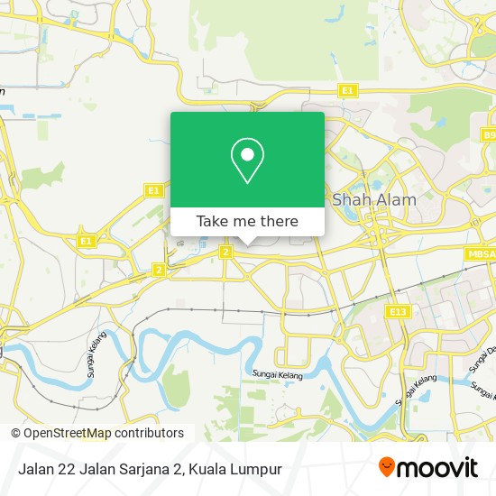 Jalan 22 Jalan Sarjana 2 map