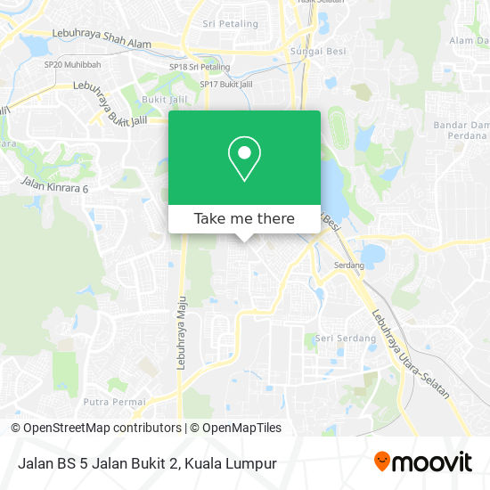 Peta Jalan BS 5 Jalan Bukit 2