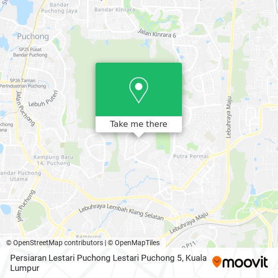 Persiaran Lestari Puchong Lestari Puchong 5 map