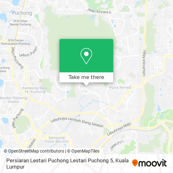 Peta Persiaran Lestari Puchong Lestari Puchong 5