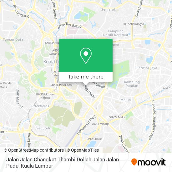 Peta Jalan Jalan Changkat Thambi Dollah Jalan Jalan Pudu