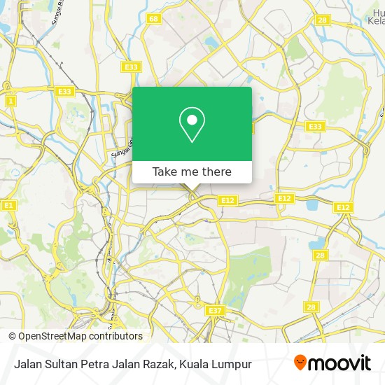 Jalan Sultan Petra Jalan Razak map