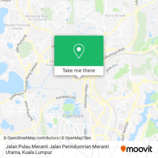 Peta Jalan Pulau Meranti Jalan Perindustrian Meranti Utama