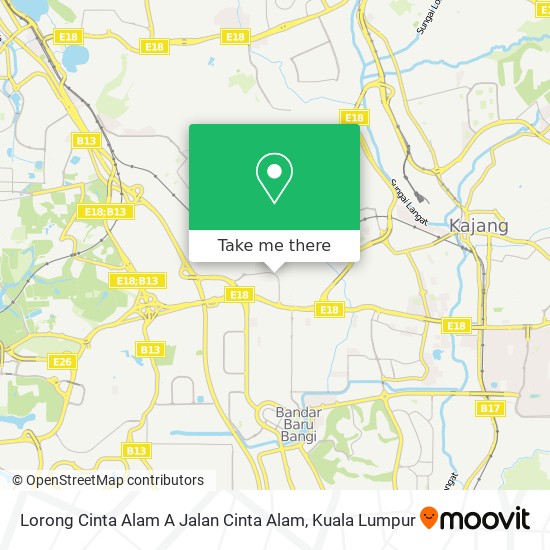 Lorong Cinta Alam A Jalan Cinta Alam map