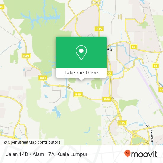 Peta Jalan 14D / Alam 17A, 40150 Shah Alam