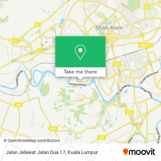 Jalan Jelawat Jalan Dua 17 map