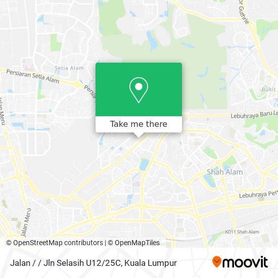 Jalan / / Jln Selasih U12/25C map
