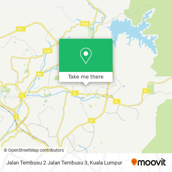 Jalan Tembusu 2 Jalan Tembusu 3 map