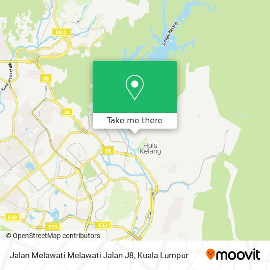 Peta Jalan Melawati Melawati Jalan J8